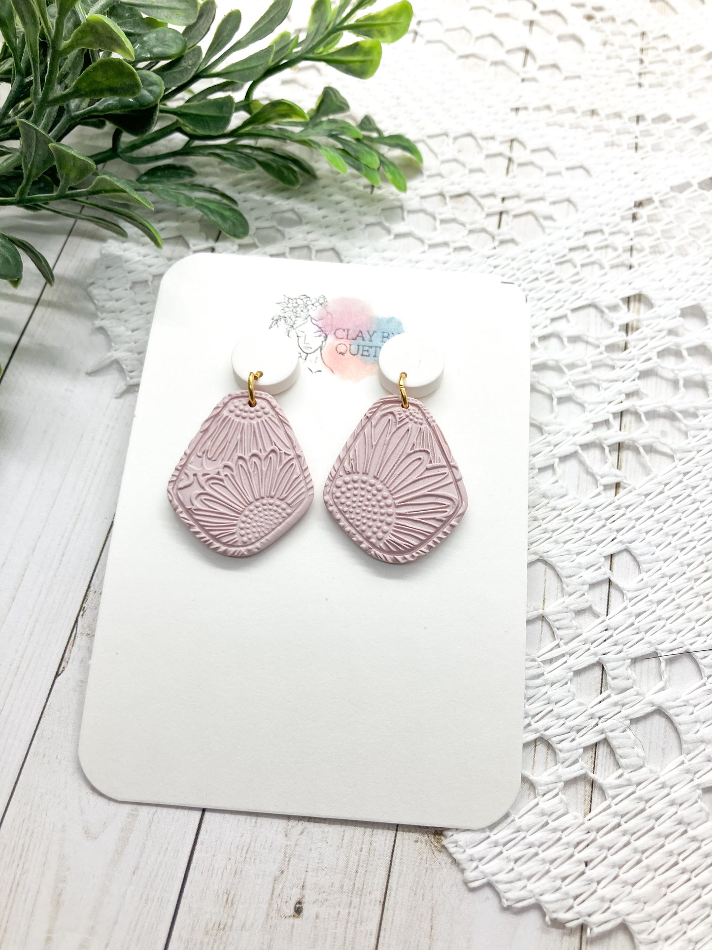 Sunflower Dew Drop Earrings (Multiple Colors)