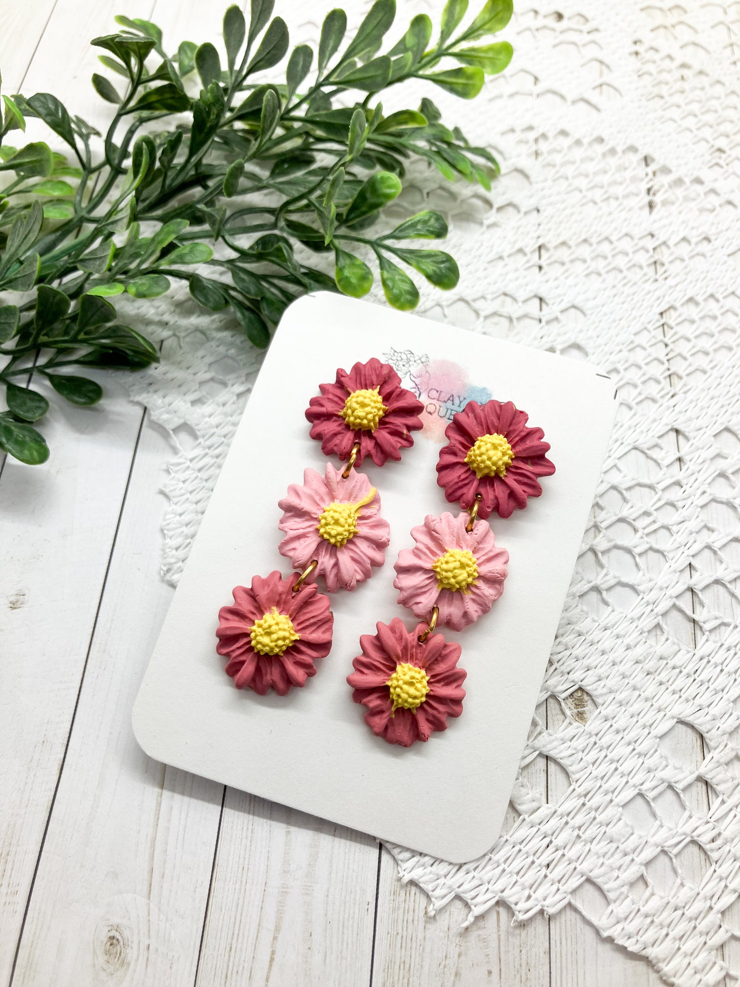 Pink Floral Dangle (Multiple)