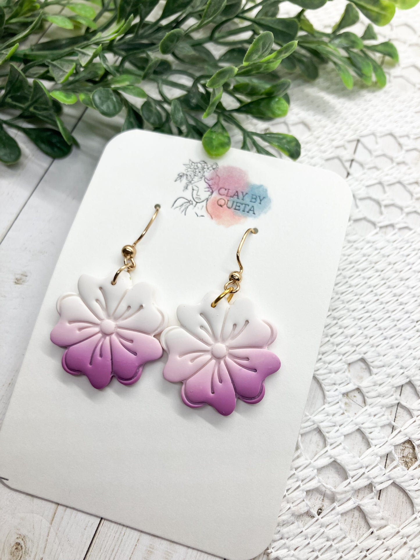 Ombré Floral Earrings