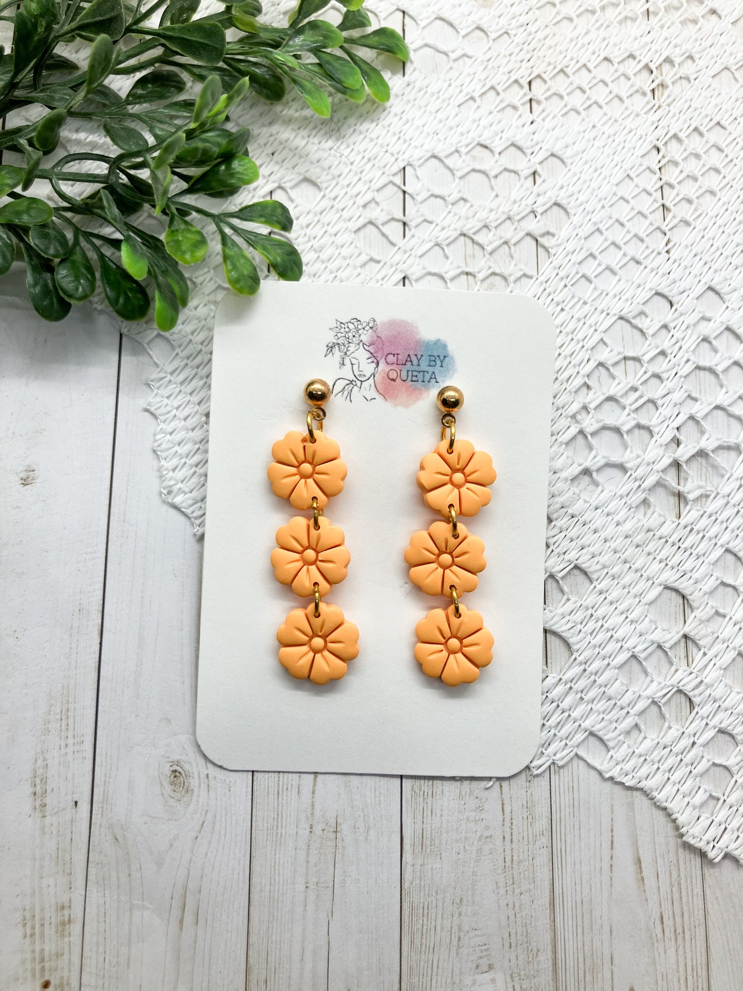 3Tier Flower Earrings