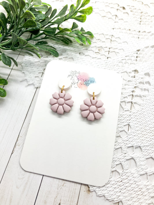Lilac Floral with Stud