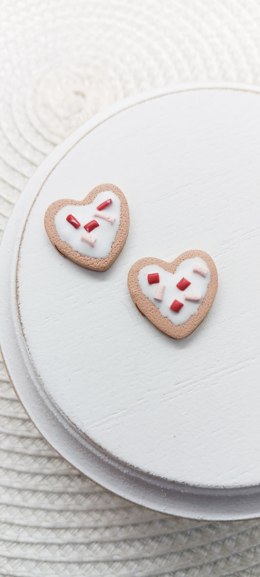 Heart Cookie Stud