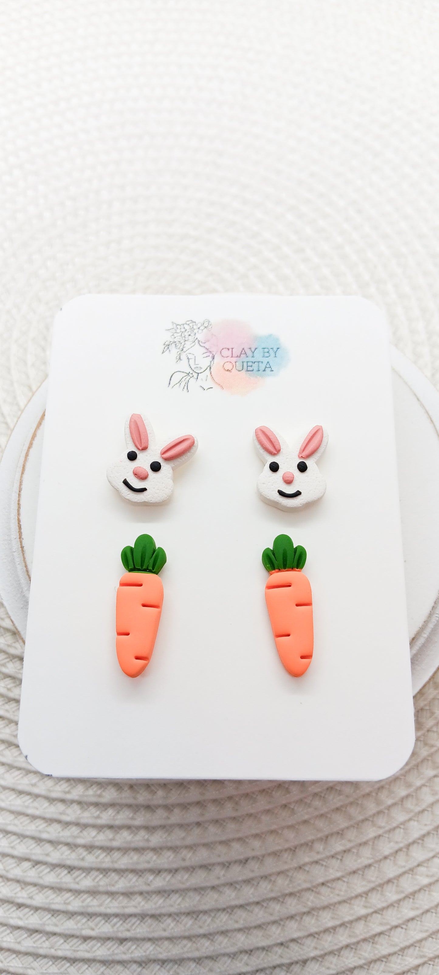 Bunny/Carrot Stud Pack