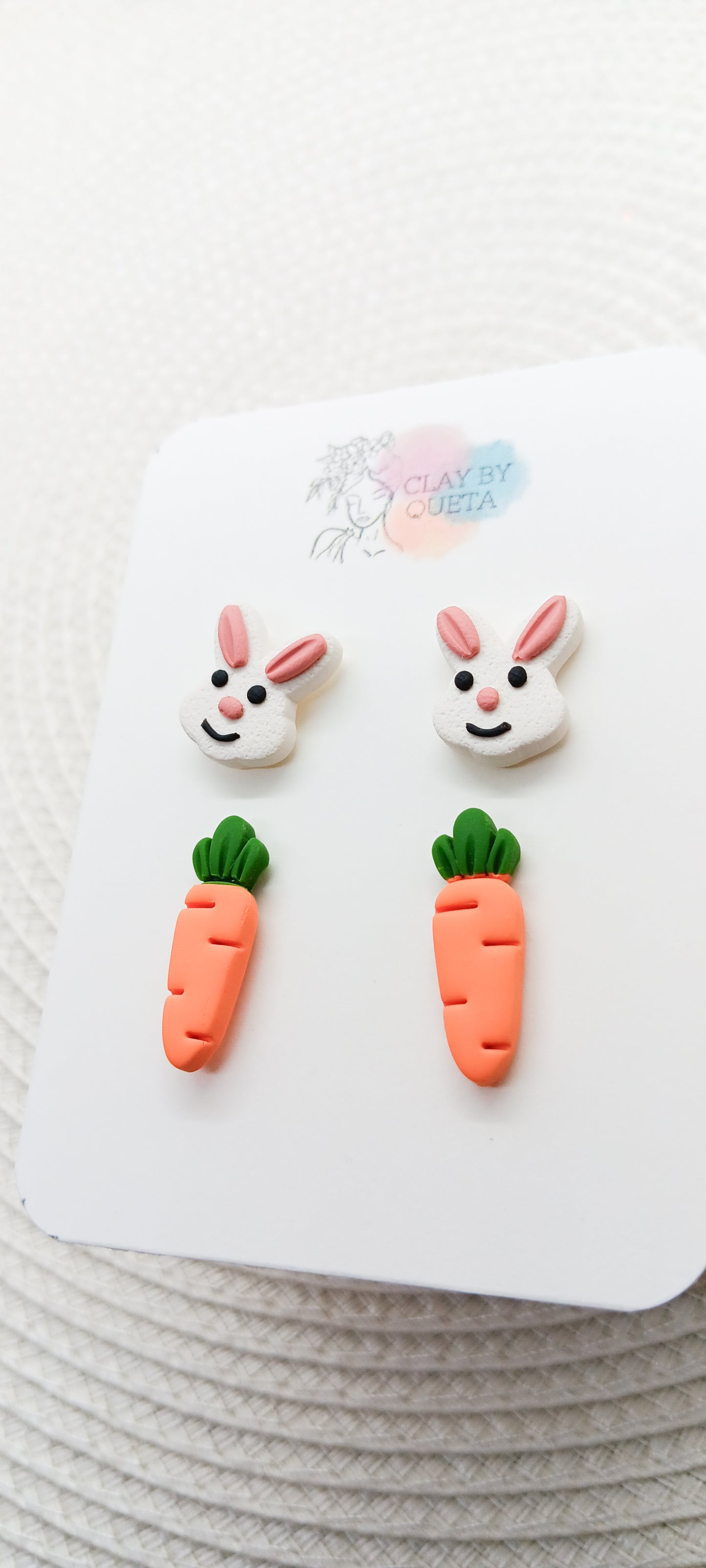 Bunny/Carrot Stud Pack