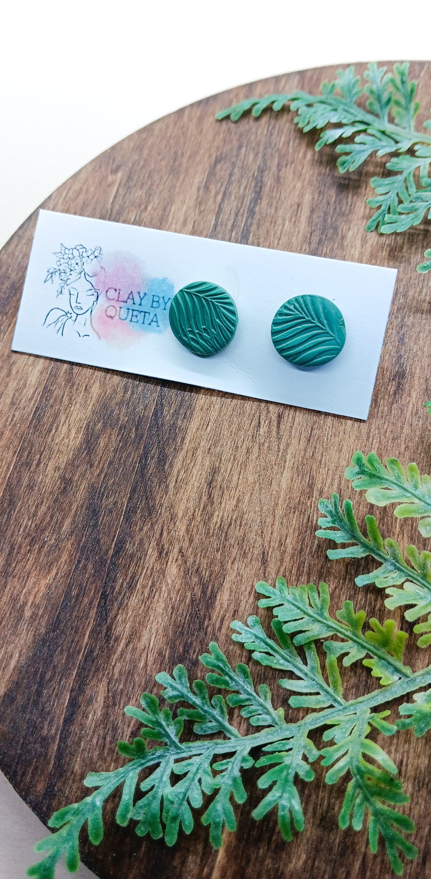 Plant Print Studs