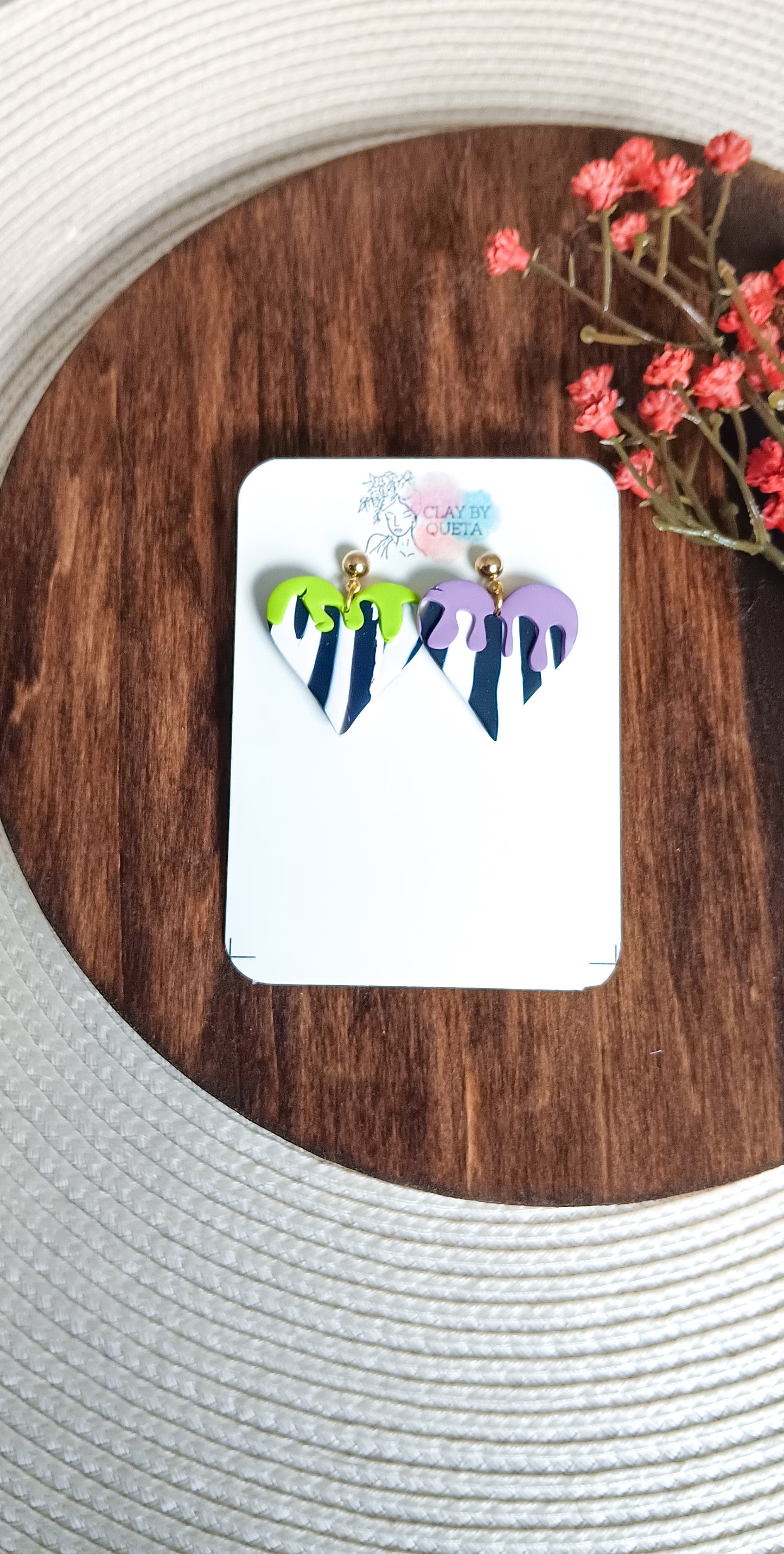 BeetleJuice Heart Earrings and Stud Collection