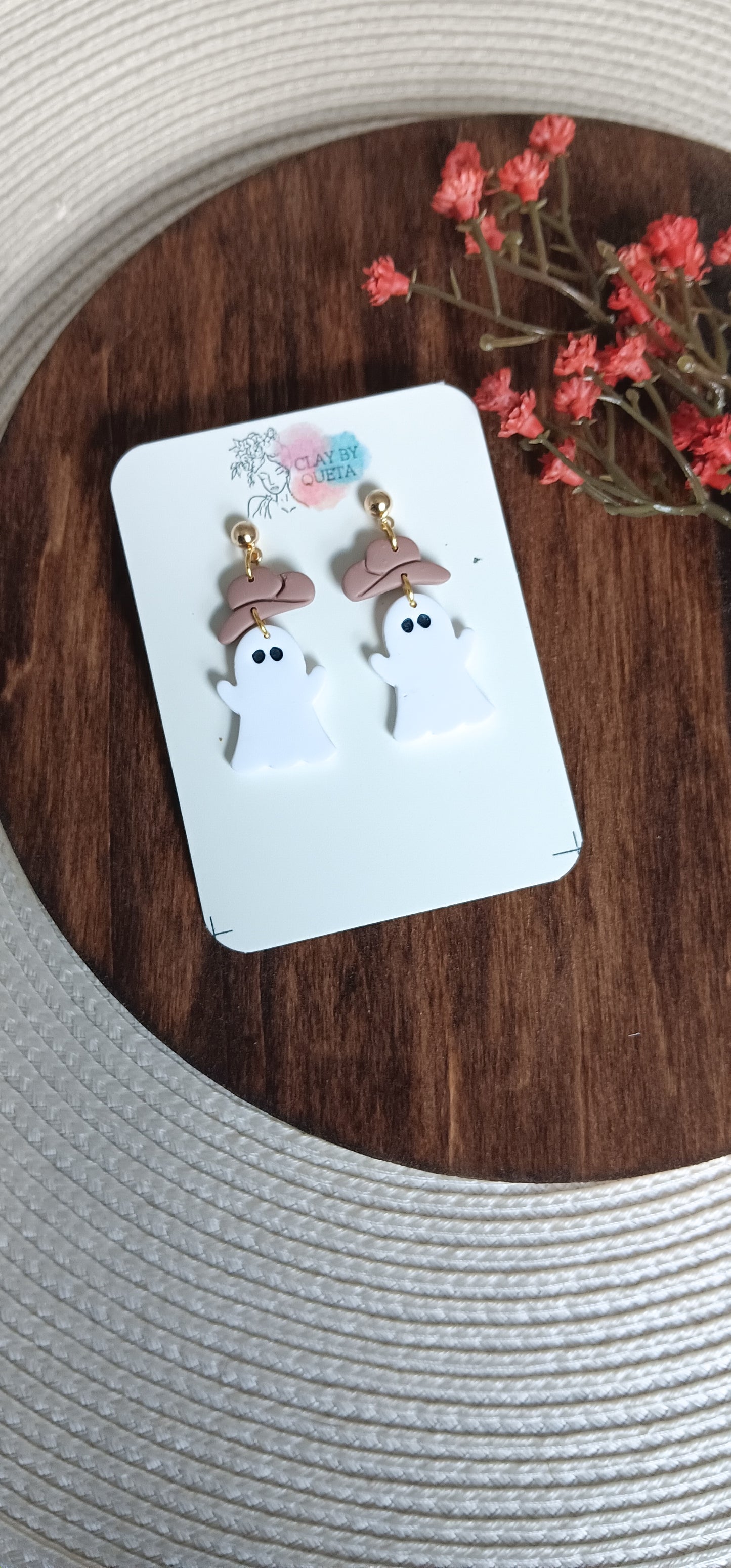 Halloween Ghost Cowboys Earrings