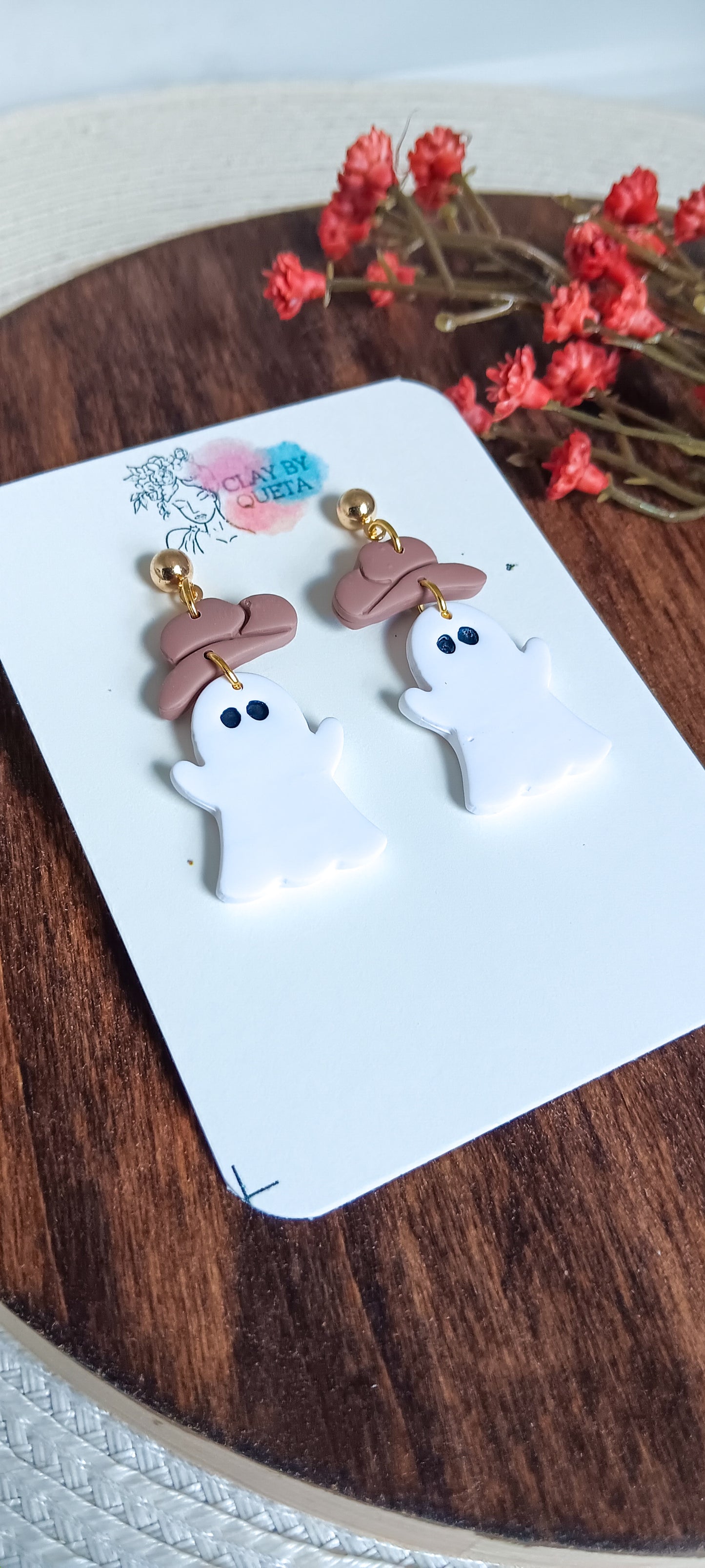 Halloween Ghost Cowboys Earrings