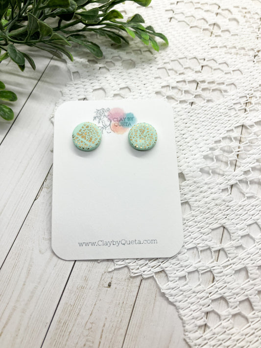 Mint/Gold Studs