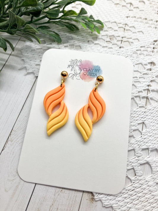 Ombre Flame Earring