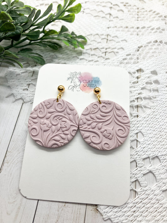 Lilac Textured Earring (Multiple Styles)