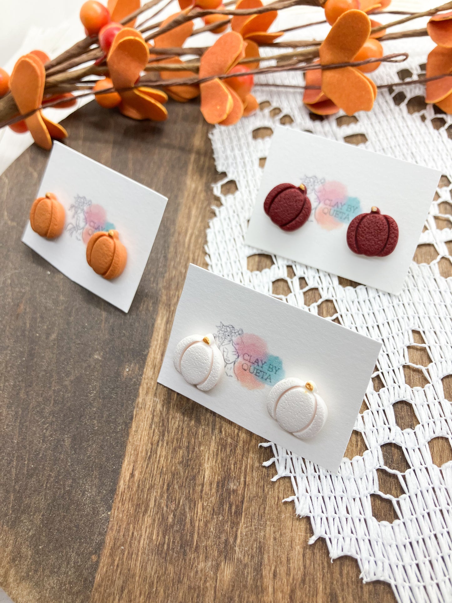 Mini Pumpkin Stud