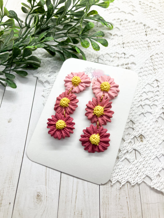 Pink Floral Dangle (Multiple)
