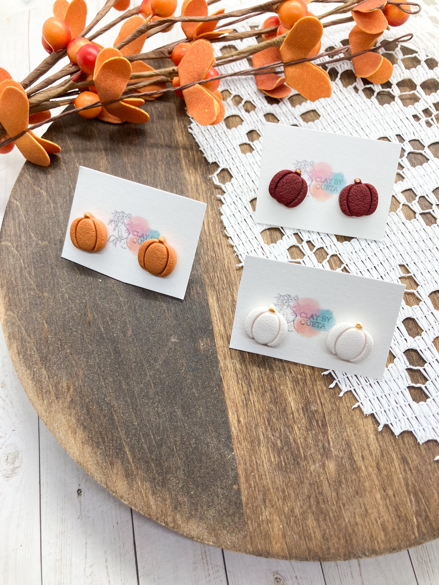 Mini Pumpkin Stud