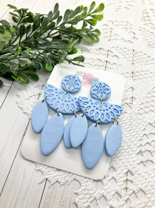 Embossed Dangle Earrings