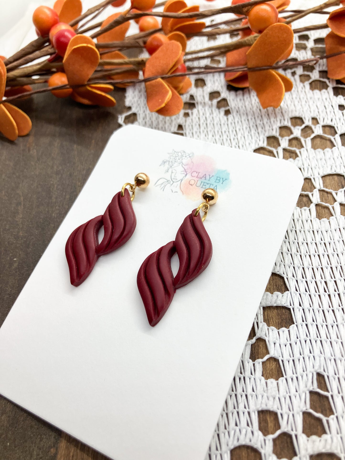 Crimson Flame Earrings