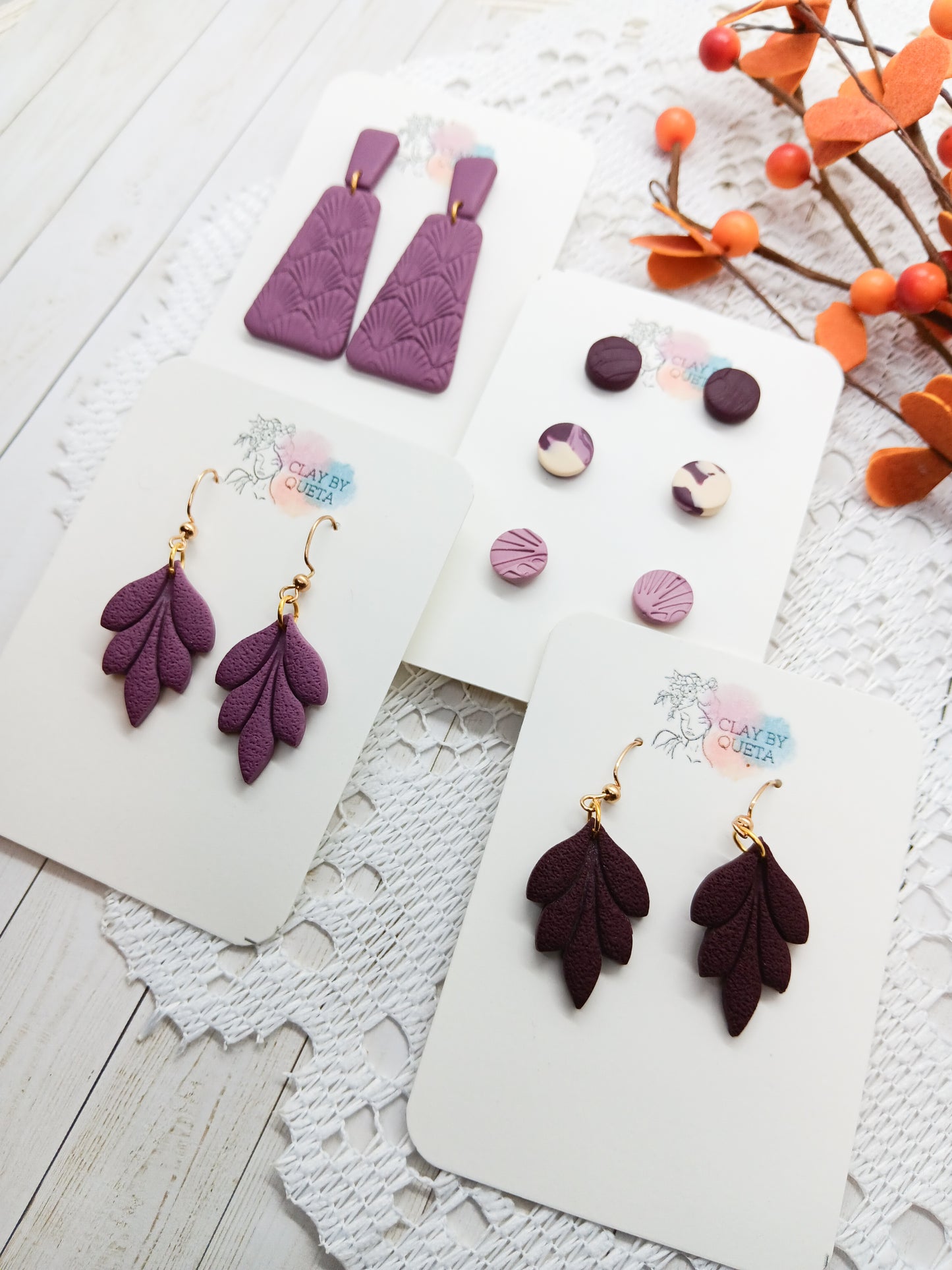 Purple Earrings