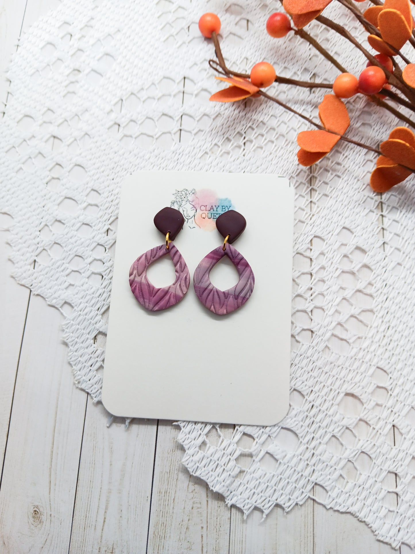 Purple Earrings