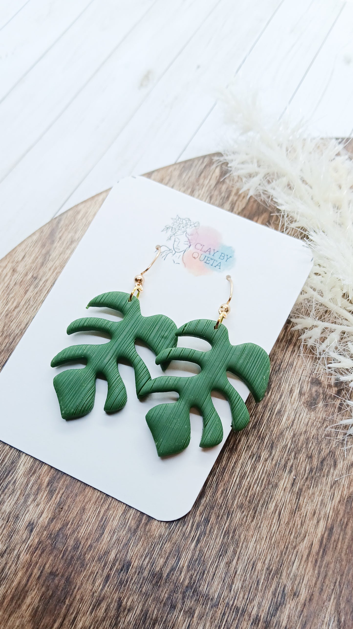 Medium Monstera Dangles (Multi-Styles)