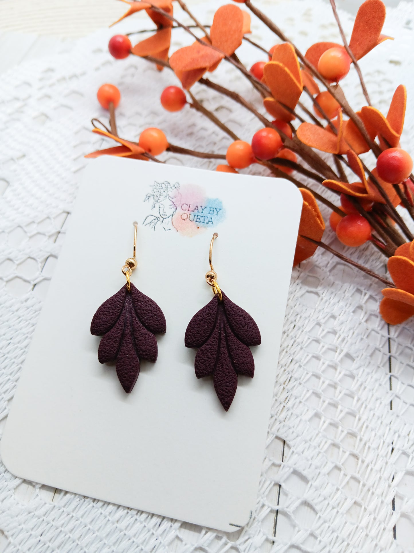 Purple Earrings
