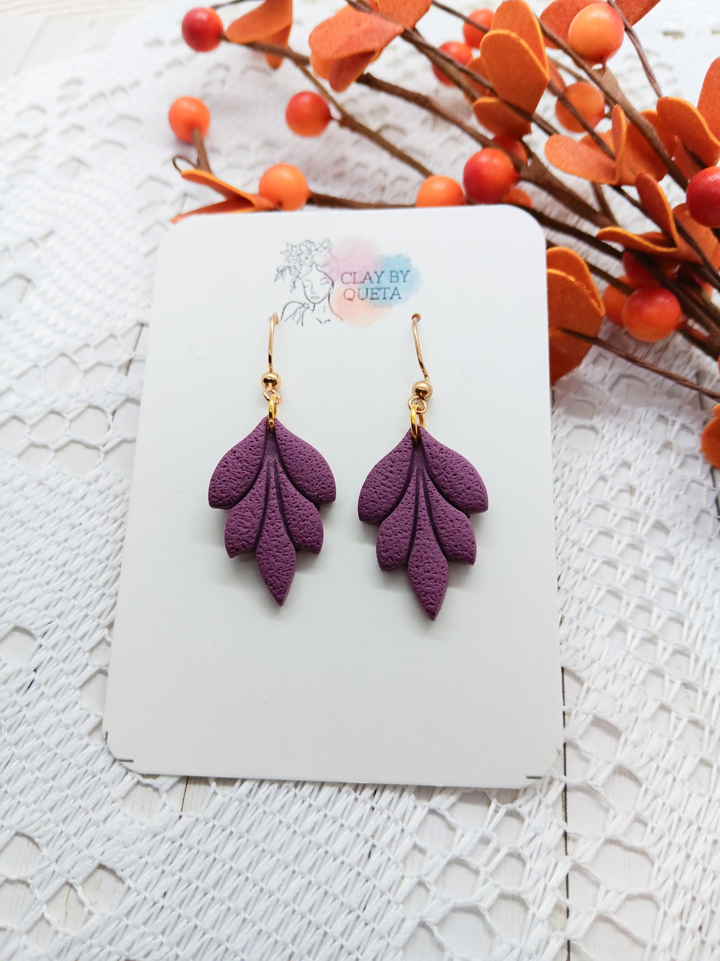 Purple Earrings