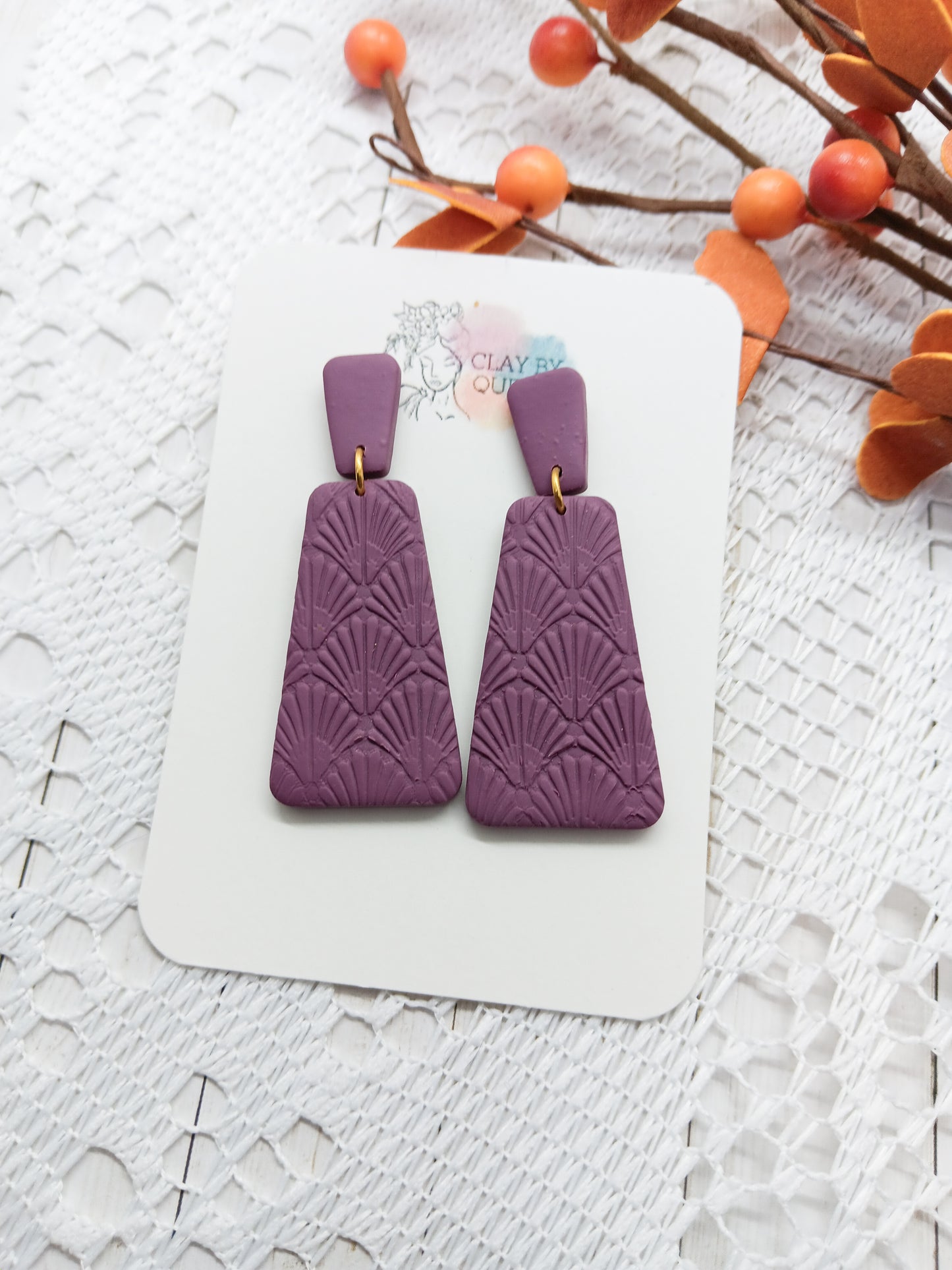 Purple Earrings